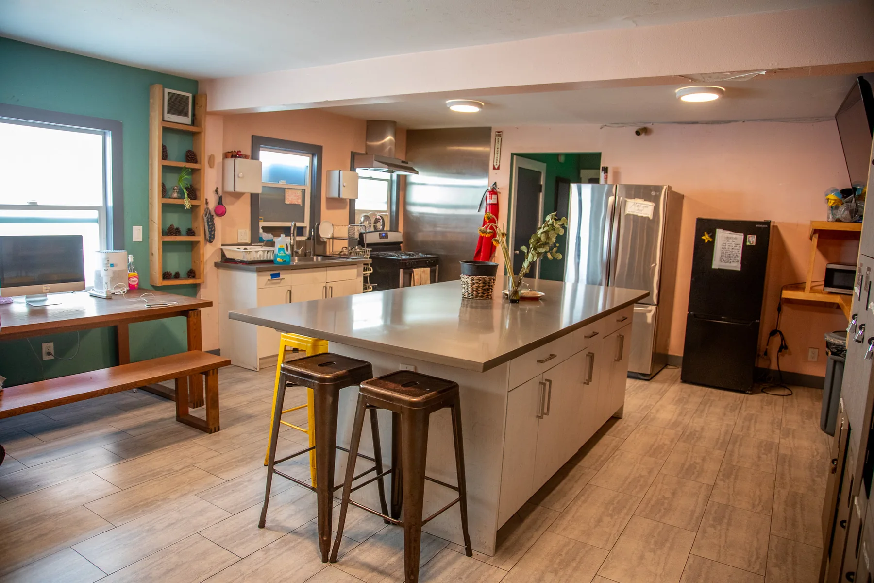 Residential kitchen available at the Melrose property